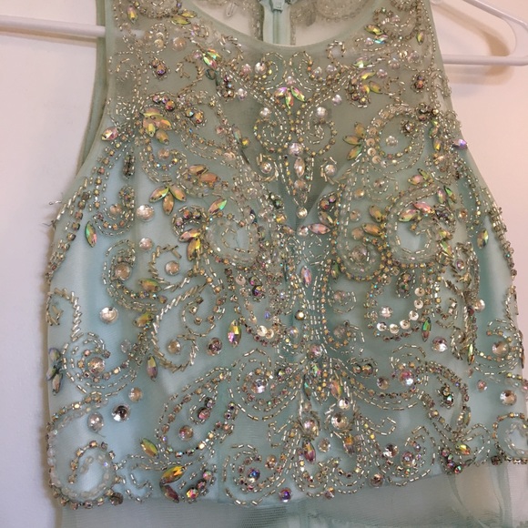 Pastel blue long evening/ formal/ Prom dress - Picture 6 of 6